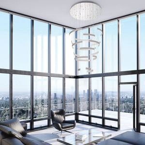 Verdura 6-Tiers 18-Light 41" Integrated LED Grand Chandelier