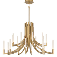 Olette 2-Tiers 20-Light 42" Integrated LED Grand Chandelier