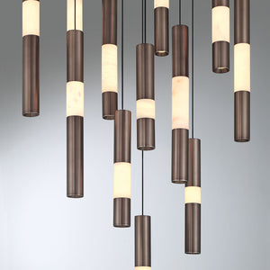 Ronda 15-Light 32" Integrated LED Multi Drop Chandelier