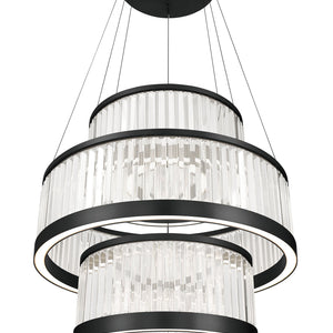 Empra 3-Tiers 3-Light 35" Integrated LED Grand Chandelier