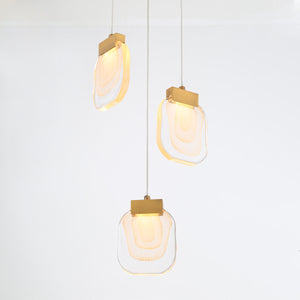 Paget 3-Light 10" Integrated LED Multi Drop Chandelier