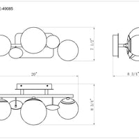 Vine 3-Light 20" Integrated LED Vanity