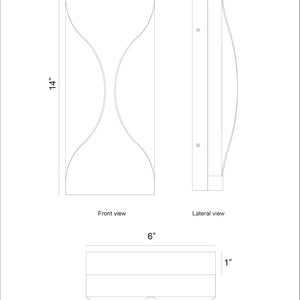 Shayla 14" Integrated LED Outdoor Wall Sconce