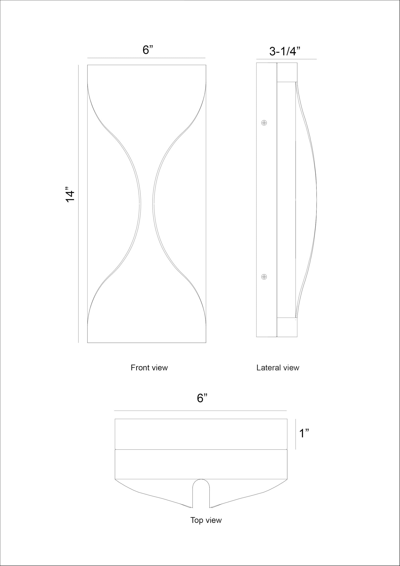 Shayla 14" Integrated LED Outdoor Wall Sconce