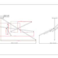 Crossroads 9-Light 57" Integrated LED Flush Mount
