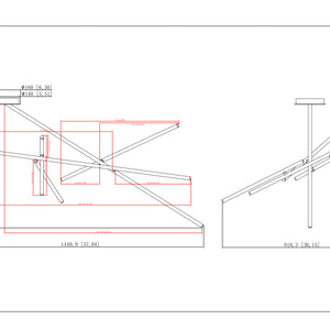 Crossroads 9-Light 57" Integrated LED Flush Mount