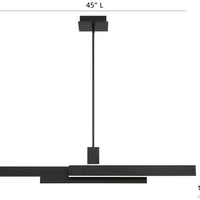 Cameno 45" Integrated LED Linear Chandelier
