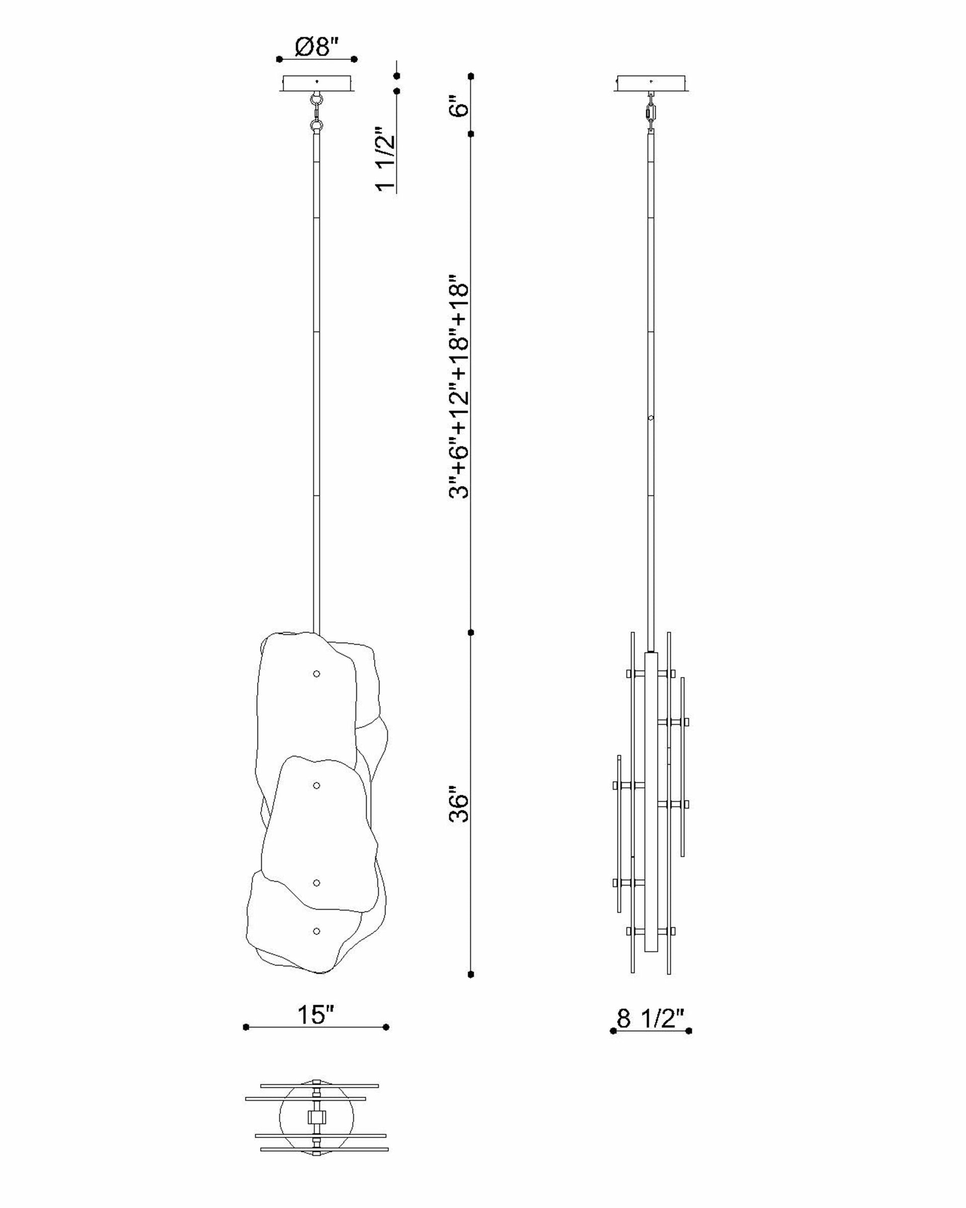 Grotto 36" Integrated LED Pendant