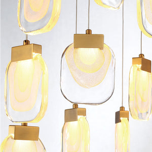Paget 19-Light 29" Integrated LED Multi Drop Chandelier