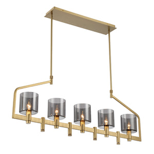 Decato 5-Light 42" Linear Chandelier