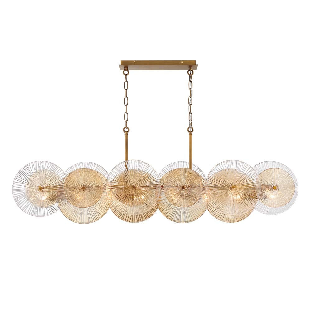 Sue-Anne 8-Light 57" Linear Chandelier