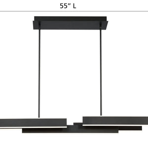 Cameno 55" Integrated LED Linear Chandelier