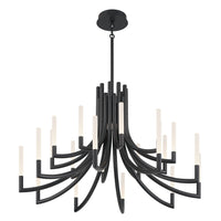 Olette 2-Tiers 20-Light 42" Integrated LED Grand Chandelier