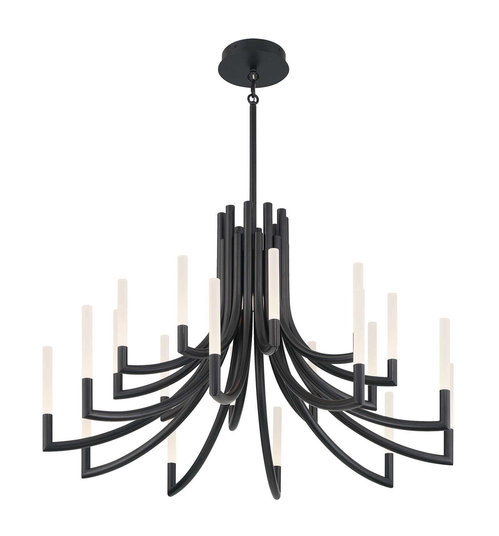 Olette 2-Tiers 20-Light 42" Integrated LED Grand Chandelier