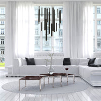 Santana 18-Light 24" Integrated LED Multi Drop Chandelier