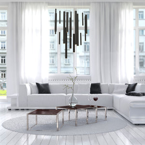 Santana 18-Light 24" Integrated LED Multi Drop Chandelier