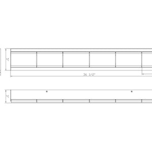 Gibraltar 37" Integrated LED Outdoor Wall Sconce