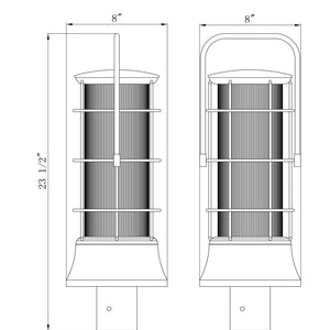 Rivamar 23" Outdoor Post Mount