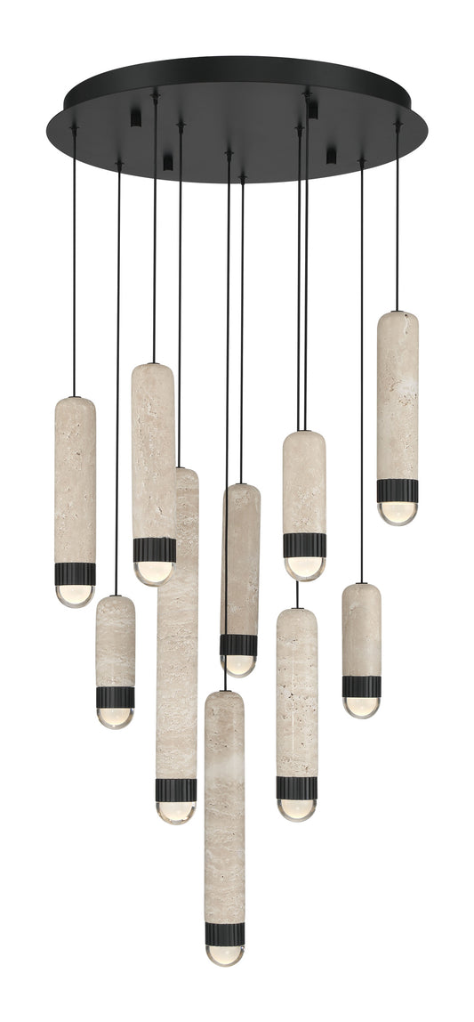 Cambre 10-Light 22" Integrated LED Multi Drop Chandelier