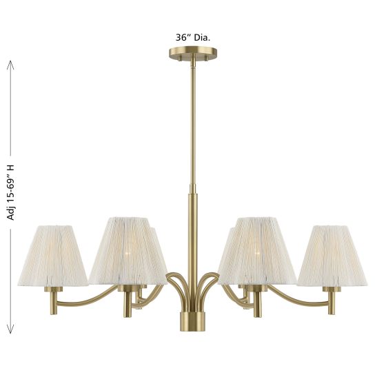 Rosa 6-Light Chandelier