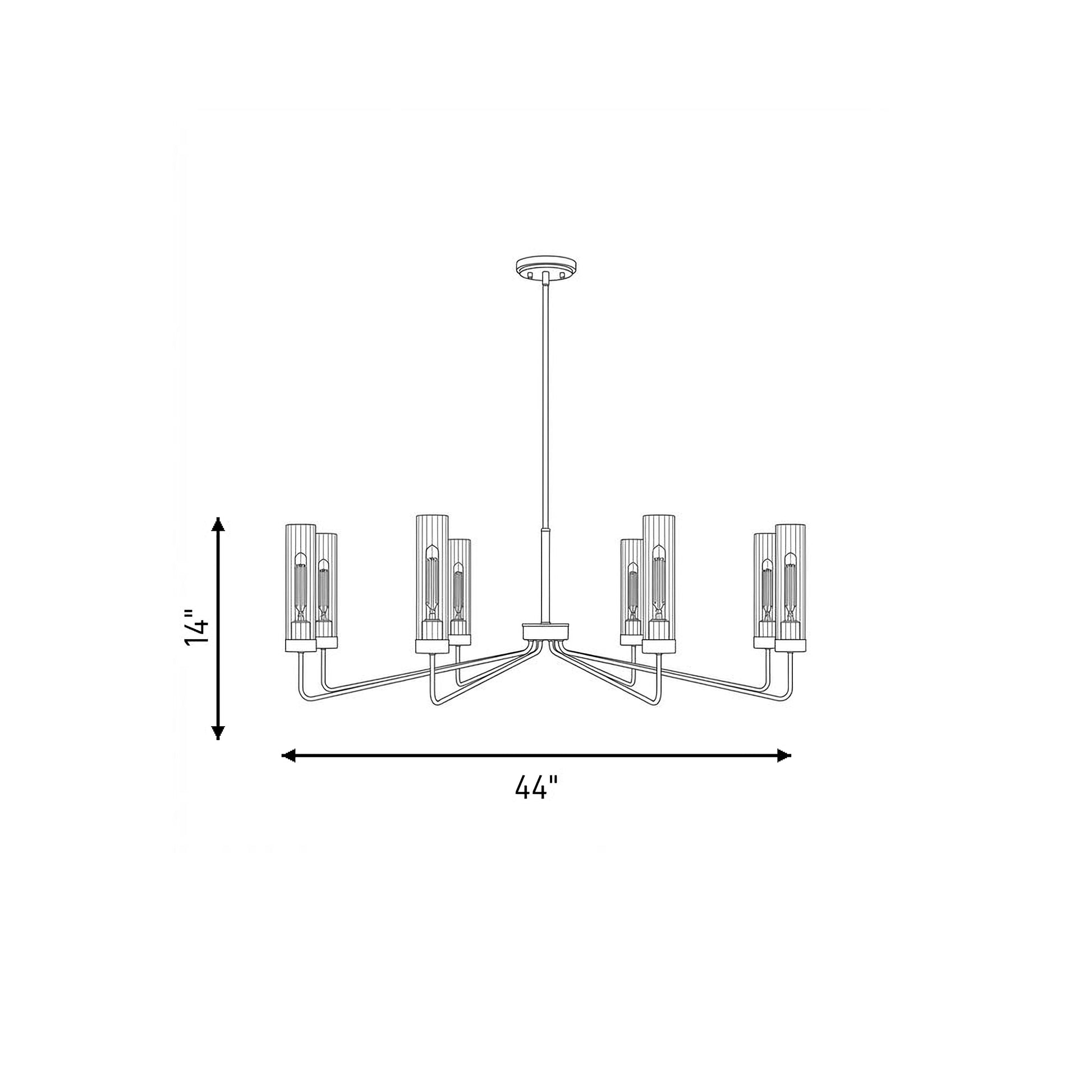 Baker 8-Light Chandelier
