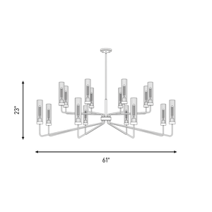 Baker 16-Light Chandelier