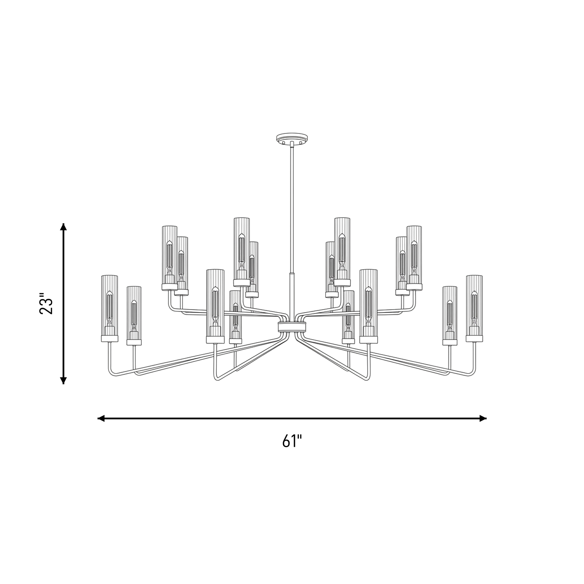 Baker 16-Light Chandelier