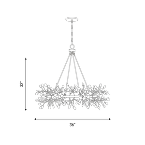 Once 8-Light Chandelier by Breegan Jane