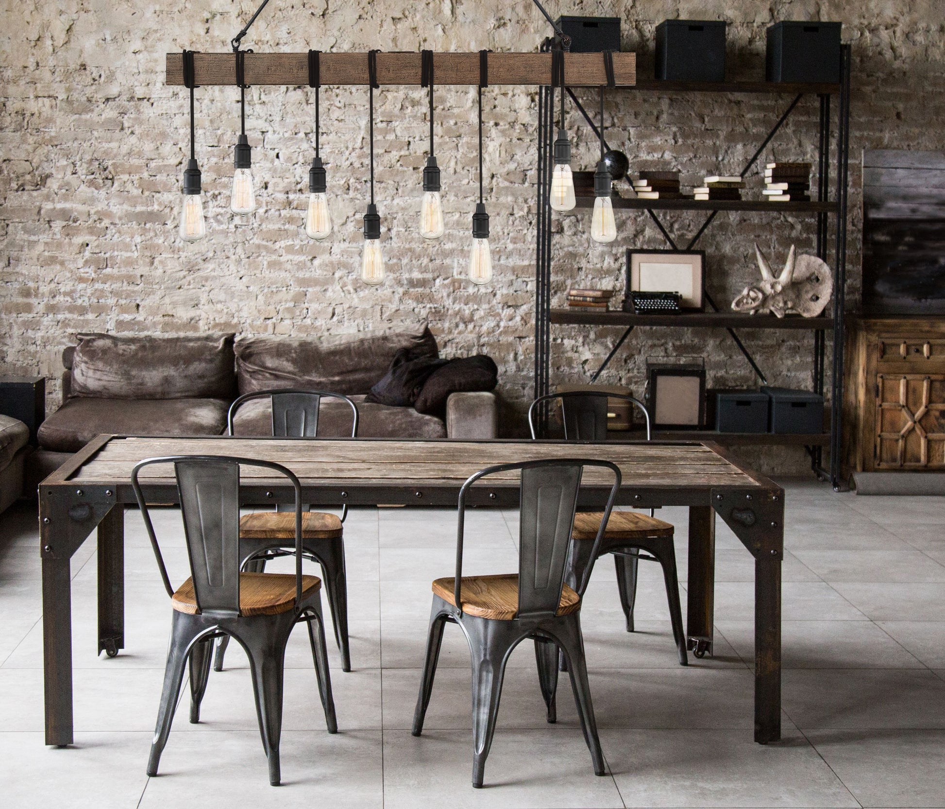 Burgess 8-Light Linear Chandelier