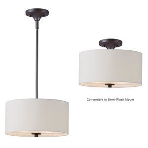 Bongo 2-Light Pendant / Semi-Flush Mount