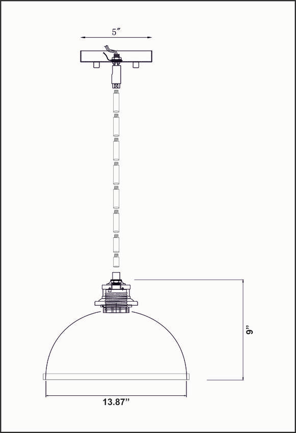 Landry 14-in Pendant
