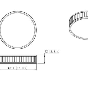 Madison 12-in Flush Mount