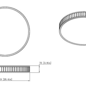 Madison 20-in Flush Mount