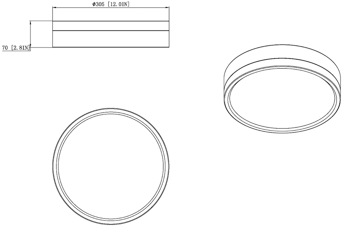 Algar 12-in Flush Mount