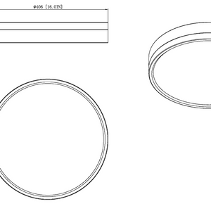 Algar 16-in Flush Mount