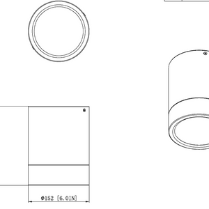 Algar 6-in Flush Mount