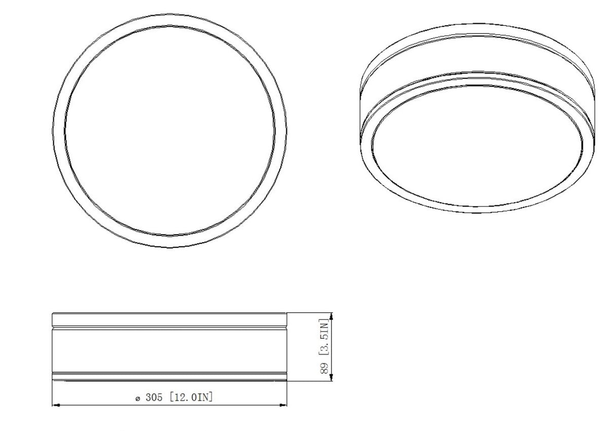 Ballord 12-in Flush Mount