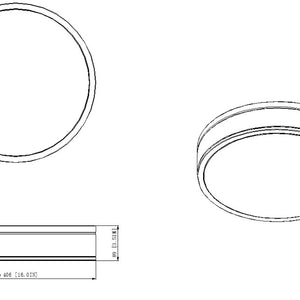 Ballord 16-in Flush Mount