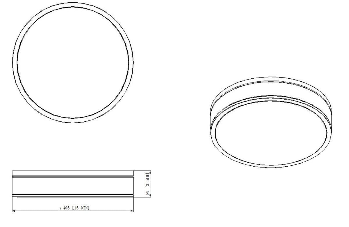 Ballord 16-in Flush Mount