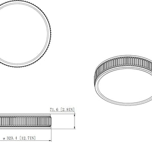 Stari 12-in Flush Mount