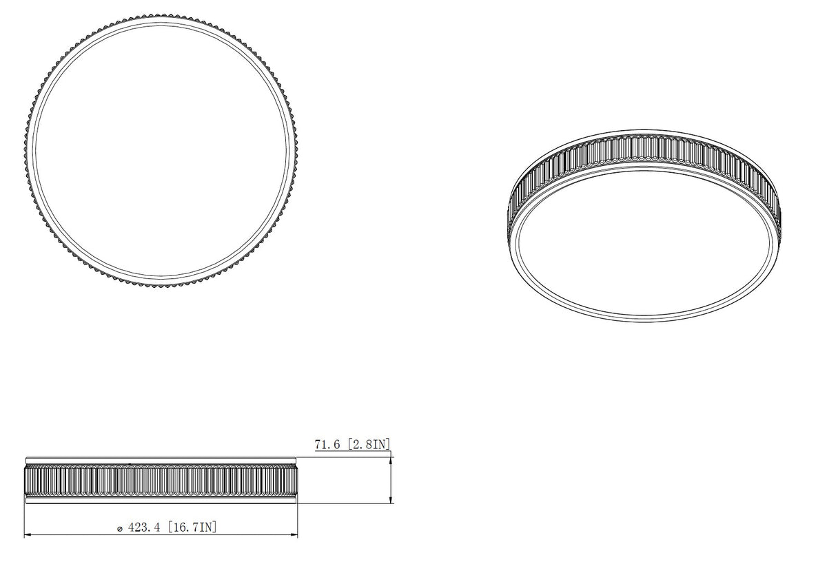 Stari 16-in Flush Mount