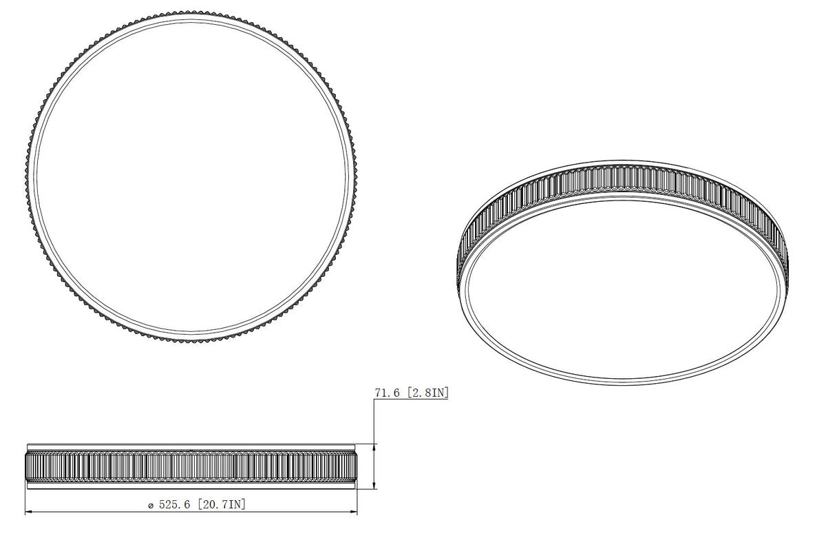 Stari 20-in Flush Mount