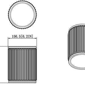 Stari 6-in Flush Mount