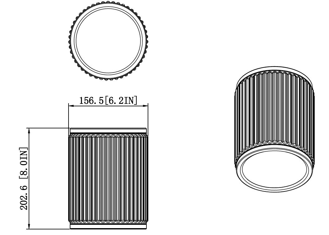 Stari 6-in Flush Mount
