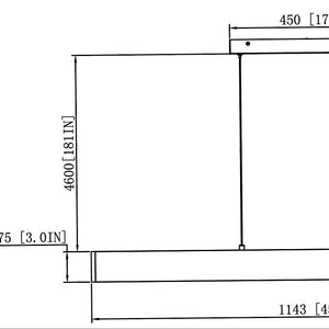 Hudson 45-in Linear Chandelier