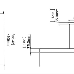 Hudson 72-in Linear Chandelier