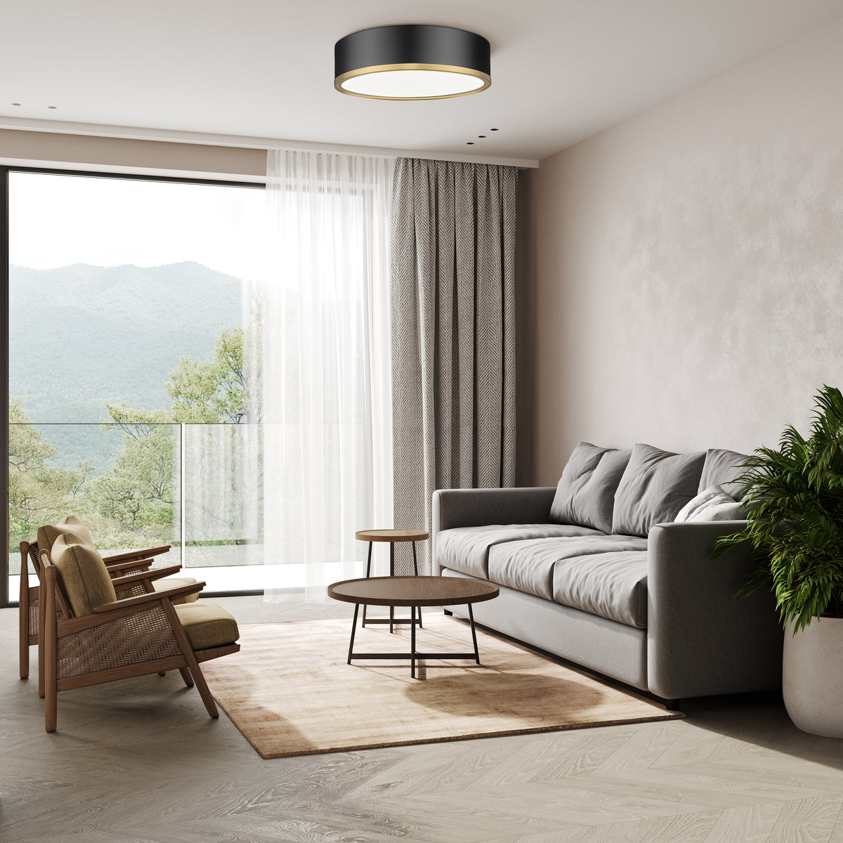 Bradley 16-in Flush Mount