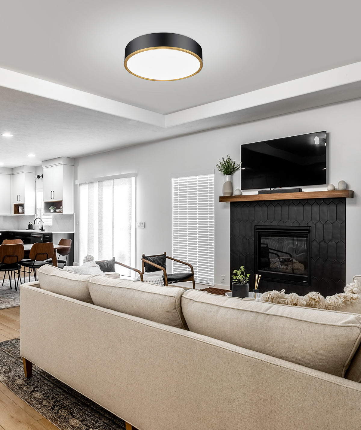 Bradley 20-in Flush Mount