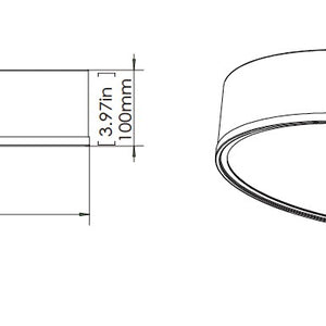 Bradley 20-in Flush Mount