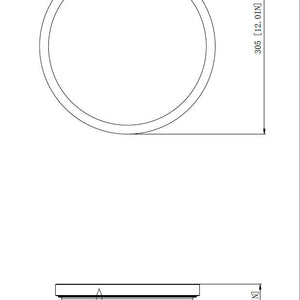 Soleil 1 Light Flush Mount